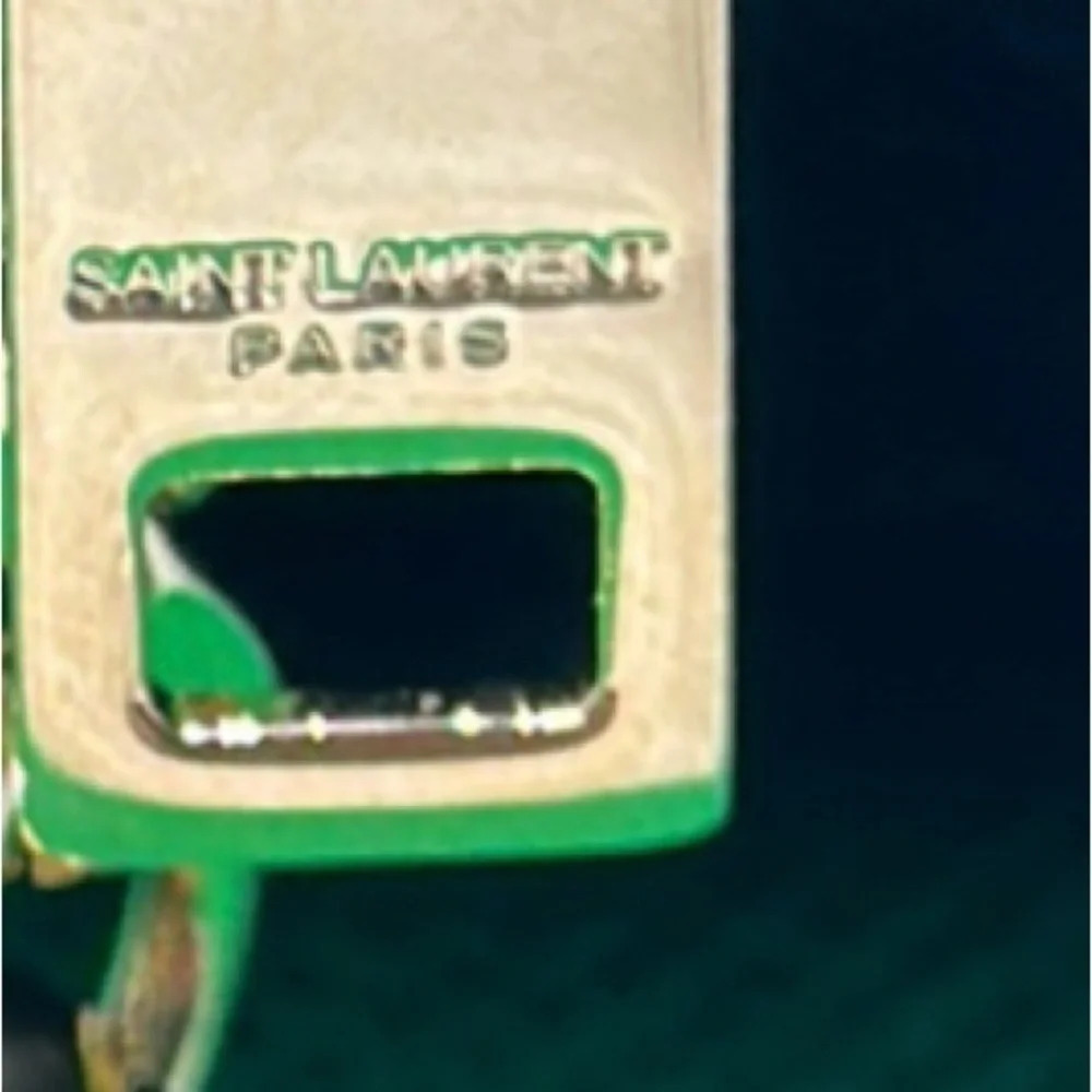 YSL SAINT LAURENT leather Key chain bag‎ 100% Authentic - Picture 8 of 12